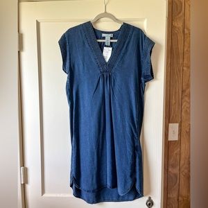 NWT Navy Chambray Dress
